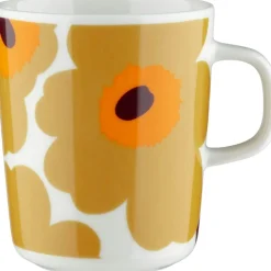 Marimekko Kaffekoppar-Unikko Mugg 25 cl 2-pack, Vit / Caramel