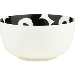Unikko Skål 90 cl, Vit / Svart