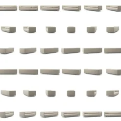 Urban 3,5-Sitssoffa Paneltyg, Beige Breeze