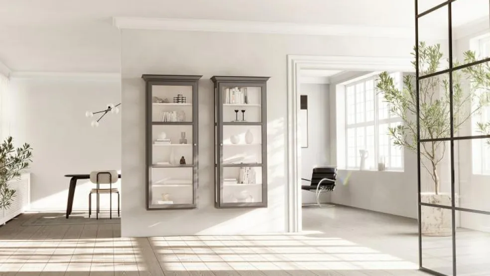 V4 Vitrinskåp, Anthracite