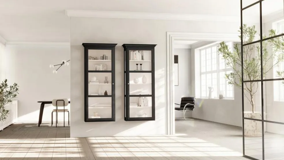 V4 Vitrinskåp, Anthracite