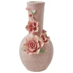 Vas Med Blomsterdesign, 25 cm