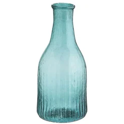 Madam Stoltz Vaser-Vas Återvunnet Glas Teal, 7 cm