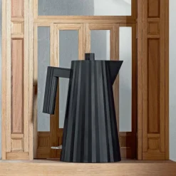 Alessi Vattenkokare-Vattenkokare Plissé 1,7 L, Svart