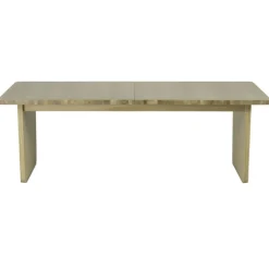 Vaud Matbord 90x220/320 cm, Ljus Lackerad Ek