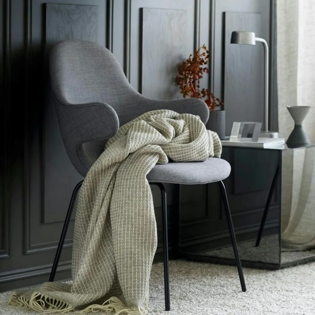 Røros Tweed Plädar & Filtar-Vega Pläd 150x210 cm, Svart