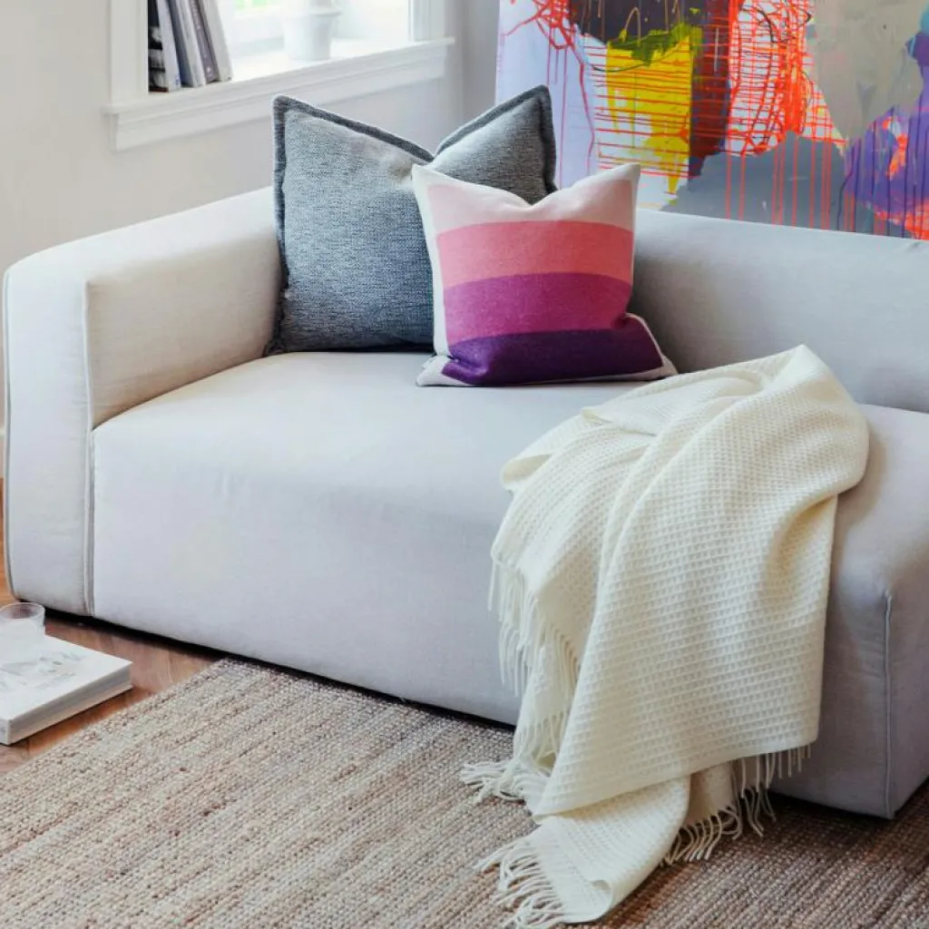 Røros Tweed Plädar & Filtar-Vega Pläd 150x210 cm, Svart