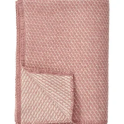 Barn Klippan Yllefabrik Barnfiltar|Plädar & Filtar-Velvet Pläd Midi 90x130 cm, Rosa