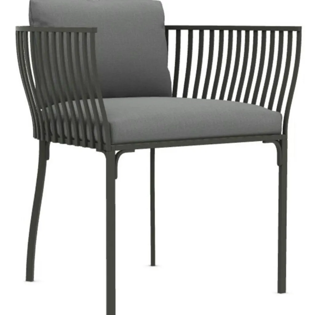 Ethimo Trädgårdsstolar-Venexia Karmstol, Grå