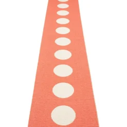 Pappelina Utomhusmattor & Balkongmattor|Plastmattor-Vera Matta Flamingo / Vanilj, 70x375 cm