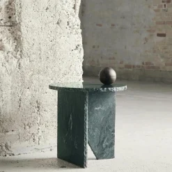 Verde Sidobord Ø40 cm, Grön