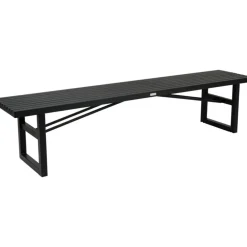 Vevi Bänk 200 cm Aluminium, Svart