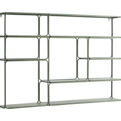 Vägghylla 180x80 cm Järn, Khaki