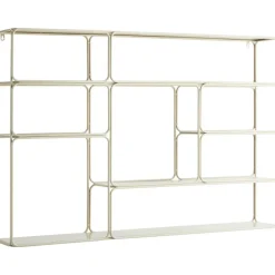 Vägghylla 180x80 cm Järn, Khaki