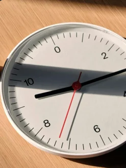 Väggklocka Ø26,5 cm, Vit