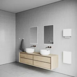 Nichba Väggspeglar-Väggspegel 50x75 cm, Svart