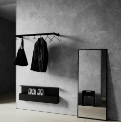 Nichba Väggspeglar-Väggspegel 60x145 cm, Vit