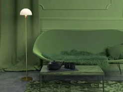 Herstal Golvlampor-Vienda Golvlampa, Svart / Opal