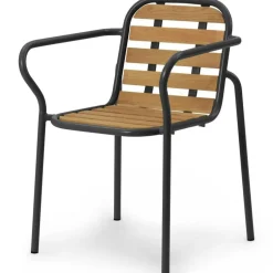 Normann Copenhagen Trädgårdsstolar-Vig Karmstol, Robiniaträ / Mörkgrön