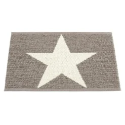 Pappelina Utomhusmattor & Balkongmattor|Dörrmattor-Viggo Small One Dörrmatta 50x70 cm, Mud/Vanilla