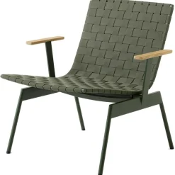 &Tradition Loungefåtöljer & Utefåtöljer-Ville AV45 Loungefåtölj Med Armstöd, Bronze Green