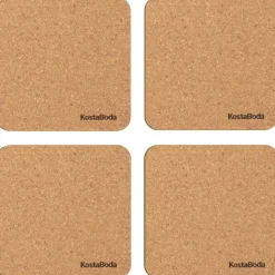Kosta Boda Bordstabletter & Glasunderlägg-Viva Glasunderlägg 4-pack, 10x10 cm