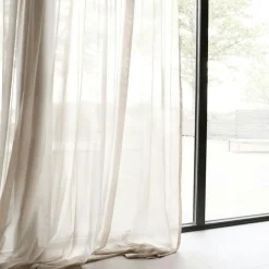 Vivi Gardin Återvunnet Tyg Dubbel Bredd, Natur, 290x290 cm