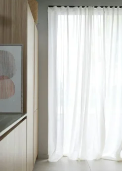 Vivi Gardin Återvunnet Tyg Dubbel Bredd, Natur, 290x290 cm