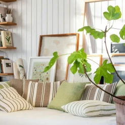 Vändteg Kuddfodral 40x60 cm, Marinblå/Off-white