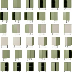 Vogue 64 Skåp, Lint / Svart