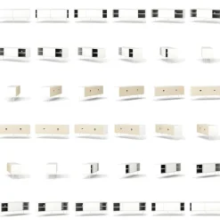 Decotique Tv-Bänkar & Mediabänkar-Vogue Mediabänk Med Ben 136 cm, Valnöt / Svart