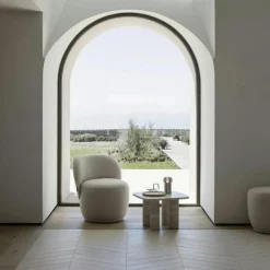 Blomus Sidobord & Avlastningsbord-Volos Sidobord S 52x52 cm Silver Travertine Sidobord 52x52 cm, Travertin