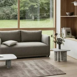 Volos Soffbord 100x70 cm, Travertin