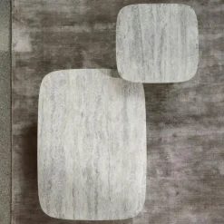 Volos Soffbord 100x70 cm, Travertin