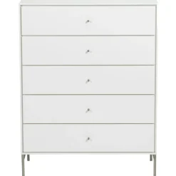 Mavis Byråer-Volt Byrå Med 5 Lådor, Beige/Svart