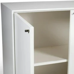 Mavis Sidobord & Avlastningsbord-Volt Skänk, Beige/Svart