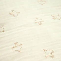 Wabi Sabi Singel Påslakan 150X200 cm, Brown Hoshi Birds