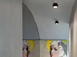 Wan Vägg/Taklampa, Svart