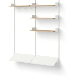 New Works Modulära Hyllsystem-Wardrobe 3 Hylla, Vit