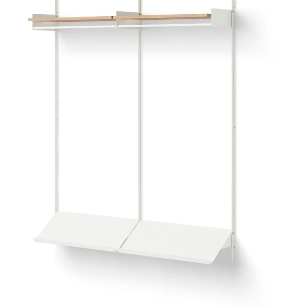 Wardrobe 2 Hylla, Vit