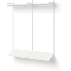 Wardrobe 2 Hylla, Vit