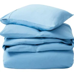 Lexington Bäddset-Washed Cotton Sateen Bäddset 150x210 + 50x60 cm, Blue Sky
