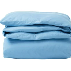 Lexington Bäddset-Washed Cotton Sateen Bäddset 150x210 + 50x60 cm, Blue Sky