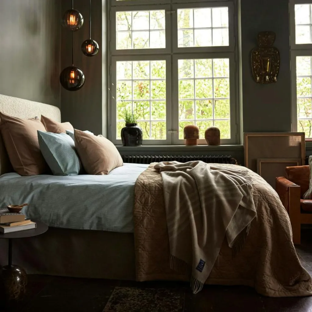 Lexington Örngott-Washed Cotton Sateen Örngott 50x60 cm, Blue Sky