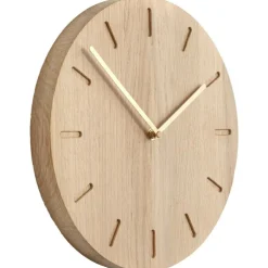 Watch:Out Väggklocka, Rökt Ek / Mässing