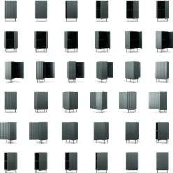 Wave Skåp Med 1 Dörr, Grå