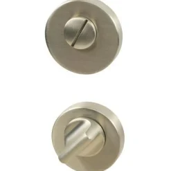 Beslag Design Knoppar & Dörrhandtag-WC Lås Euro Standard, Borstad Mässing