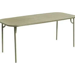 Petite Friture Trädgårdsbord-Week-End Matbord Medium, 85x180 cm, Jade Green