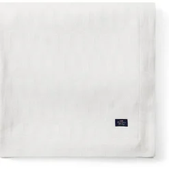 White Jacquard Cotton Duk Vit, 150x250 cm