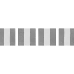 DIYTI Bordstabletter & Glasunderlägg-Wide Stripe Glasunderlägg 10x10 cm 4-pack, Marinblå